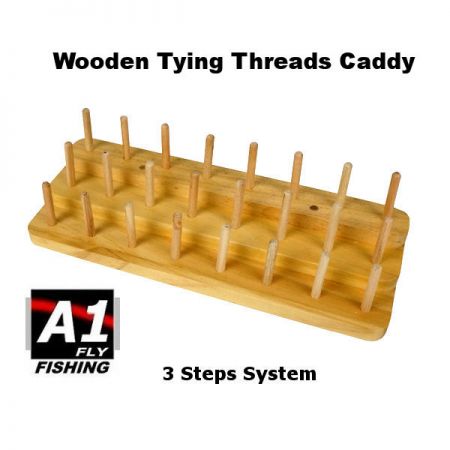 Caddy - Wooden Tying Threads Caddy